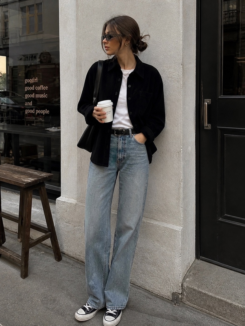 Vintage Gloria Vanderbilt Black Corduroy Shirt Jacket Shacket XL Pinterest